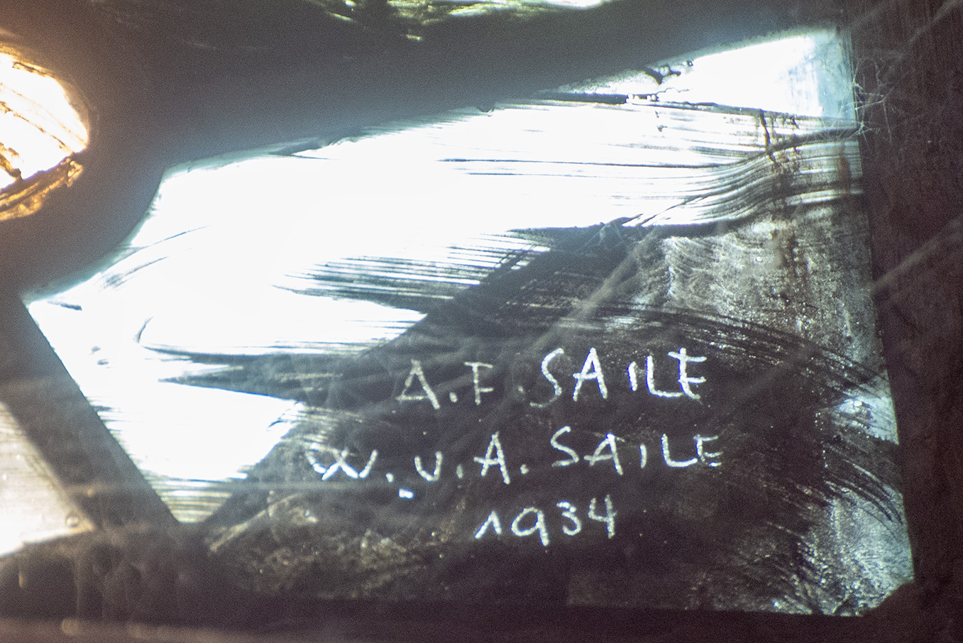 Signatur im Glasbild