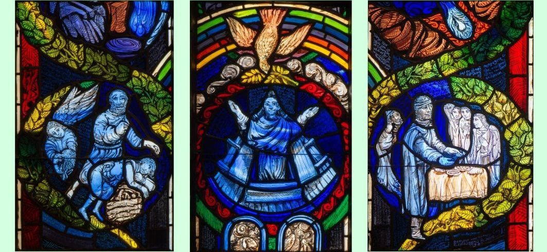 unteres Register mit Abram und Noah