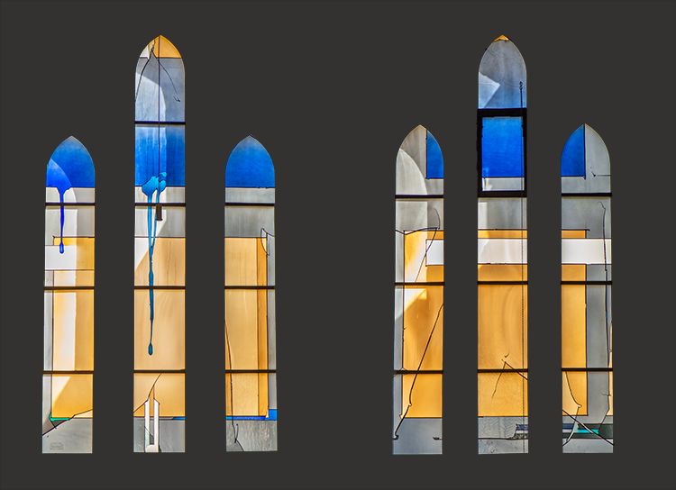die Tauffenster von Johannes Schreiter