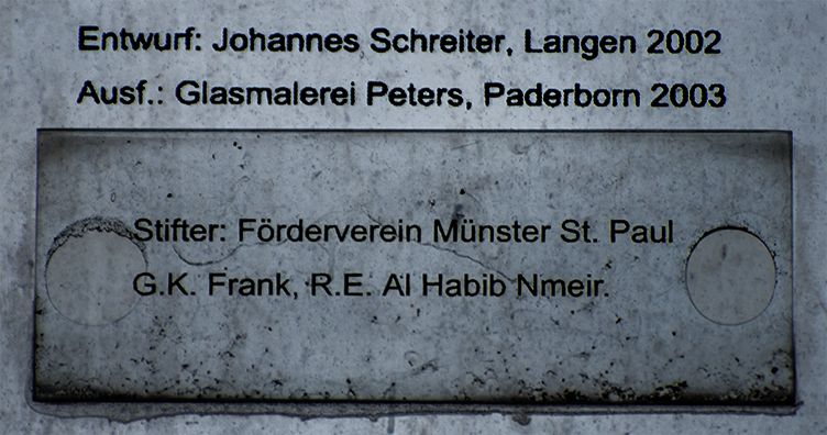 Spenderinformation im linken Tauffenster