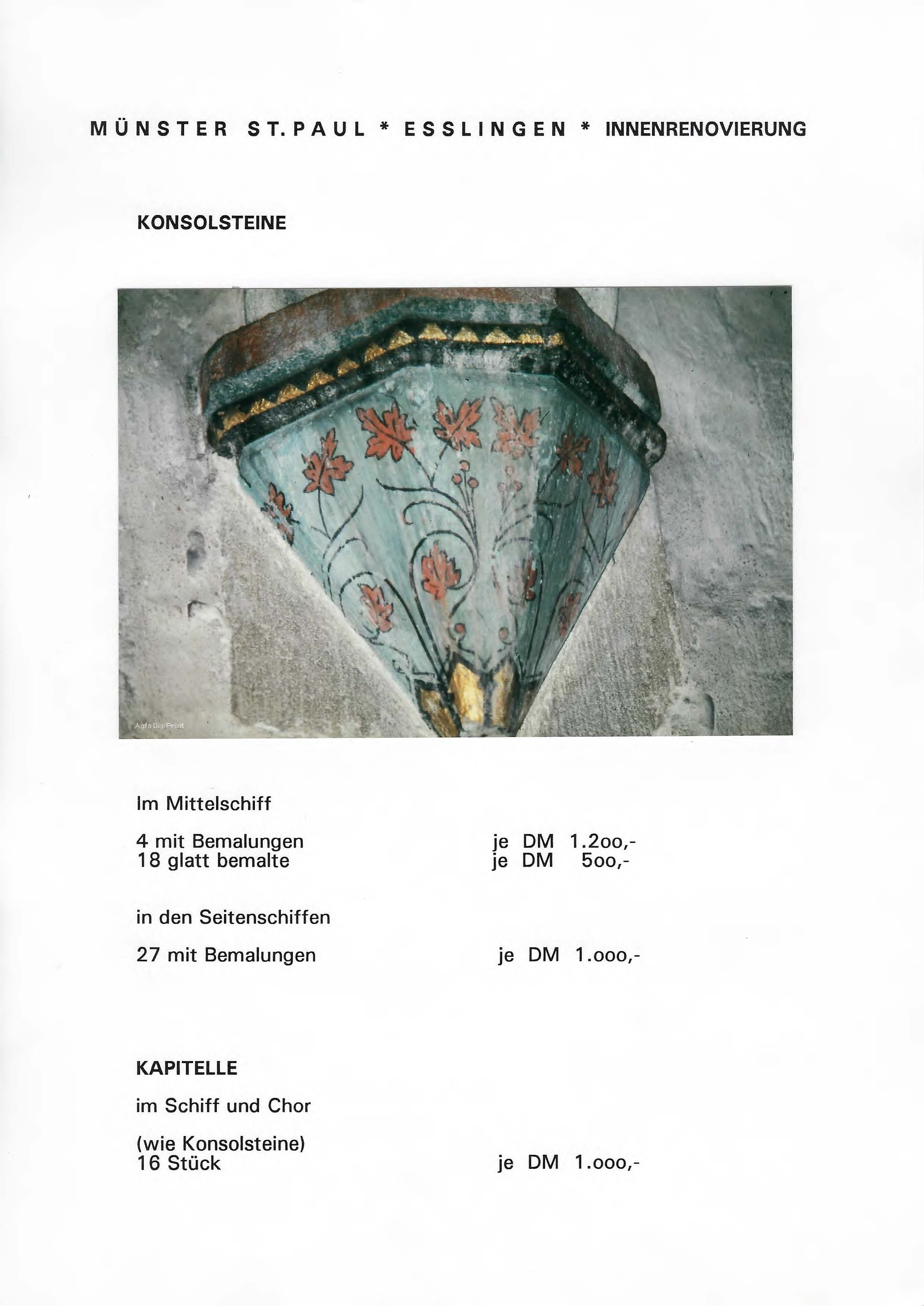 Konsolen und Kapitelle